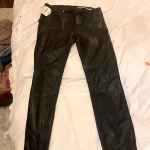 Zara faux leather pants